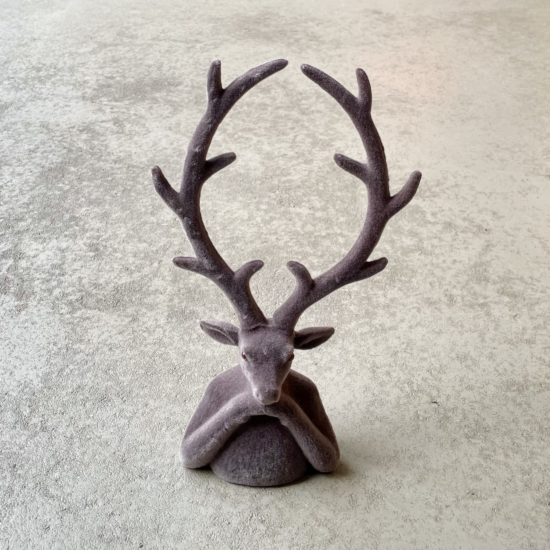 Kst. Hirschkopf "Tasko" H30cm, braun