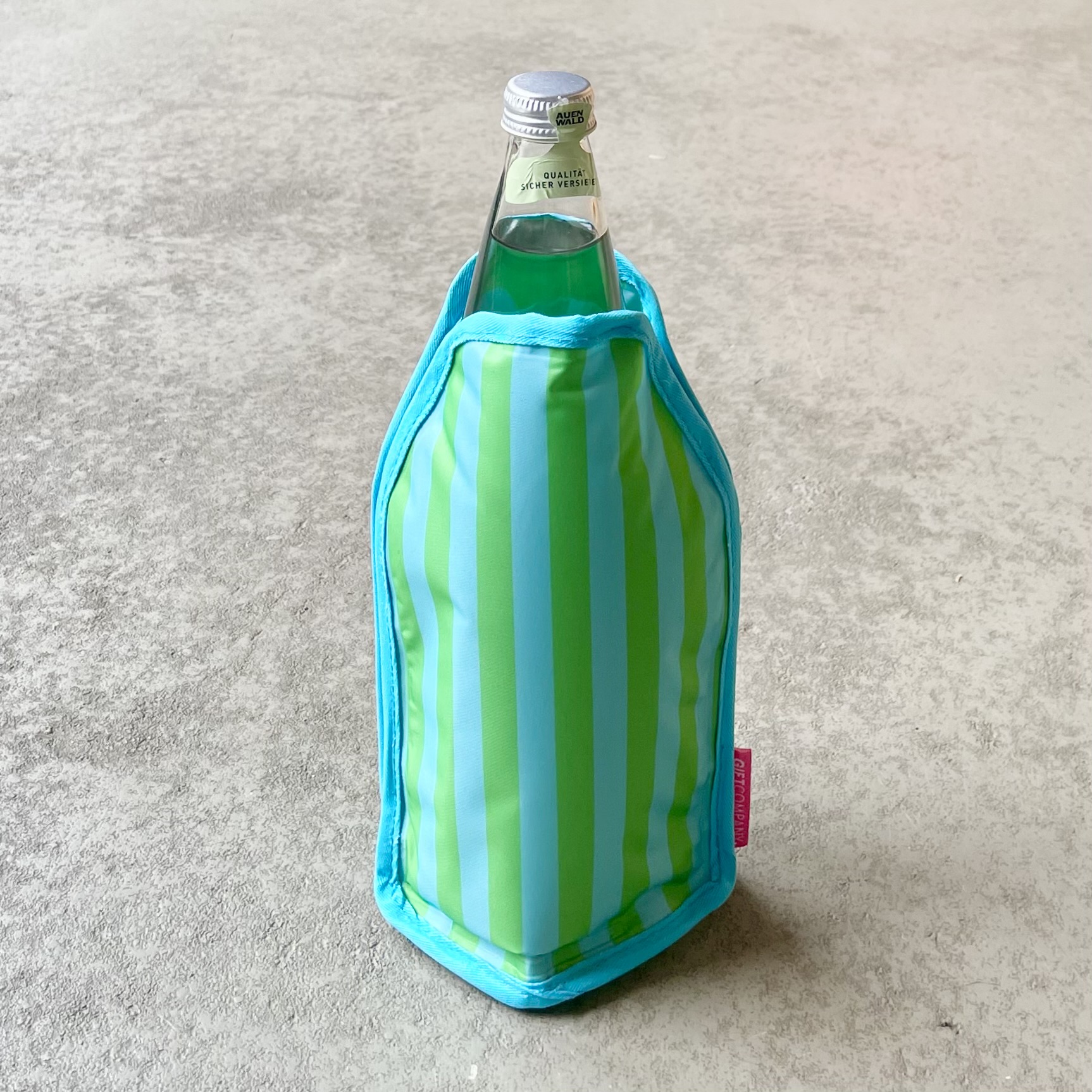 Froid - Kühlmanschette "Streifen" H23cm grün/türkis