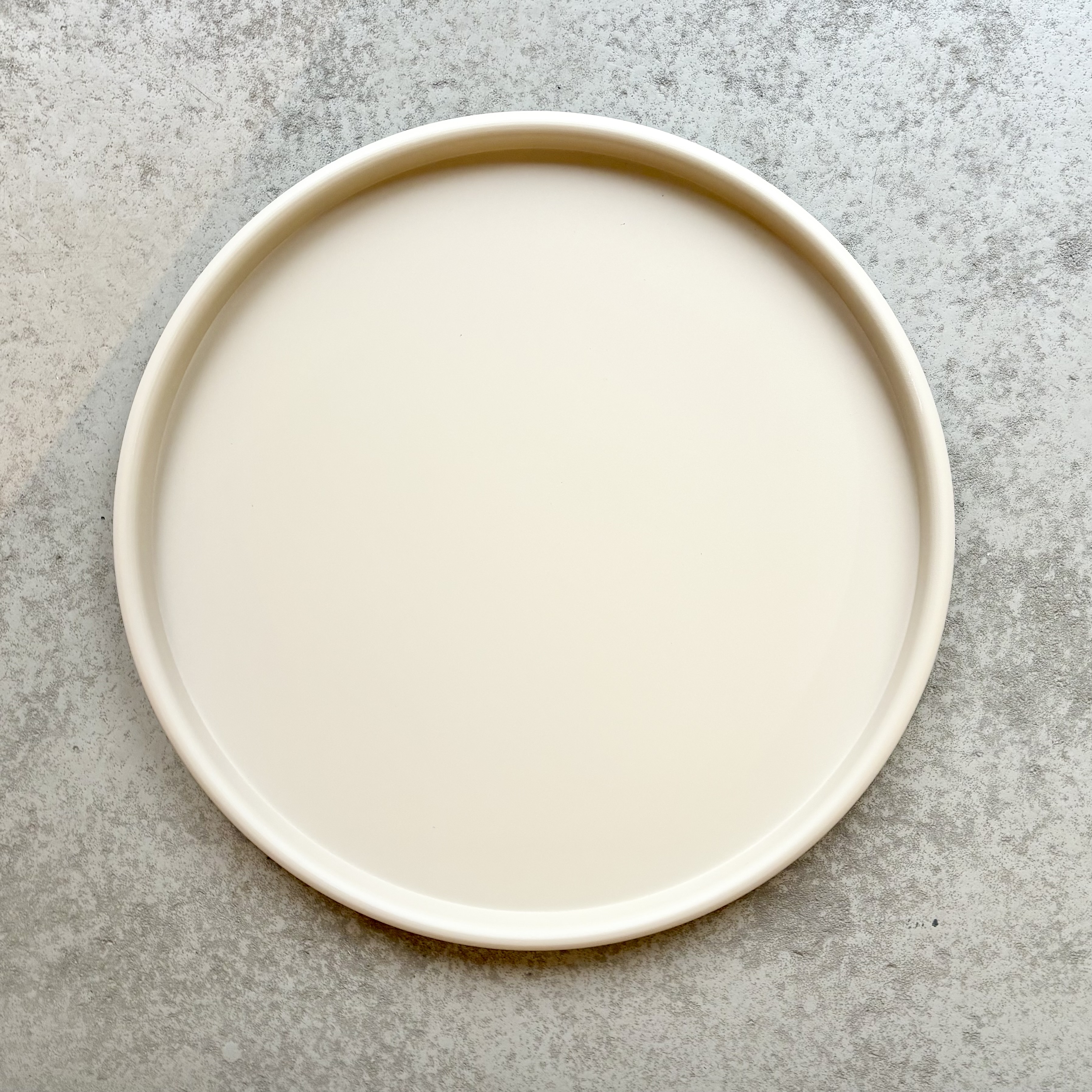 Met.Tablett"Zenon"D49H2,5cm, taupe