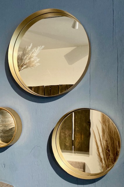 Wandspiegel/Tablett in Gold S