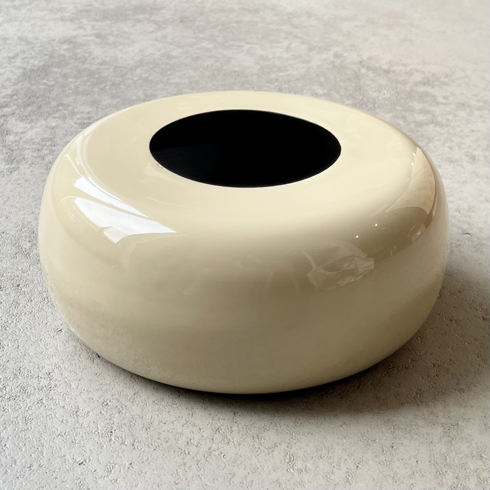 Metall-Schale/Vase "Monique" D26cm, sand