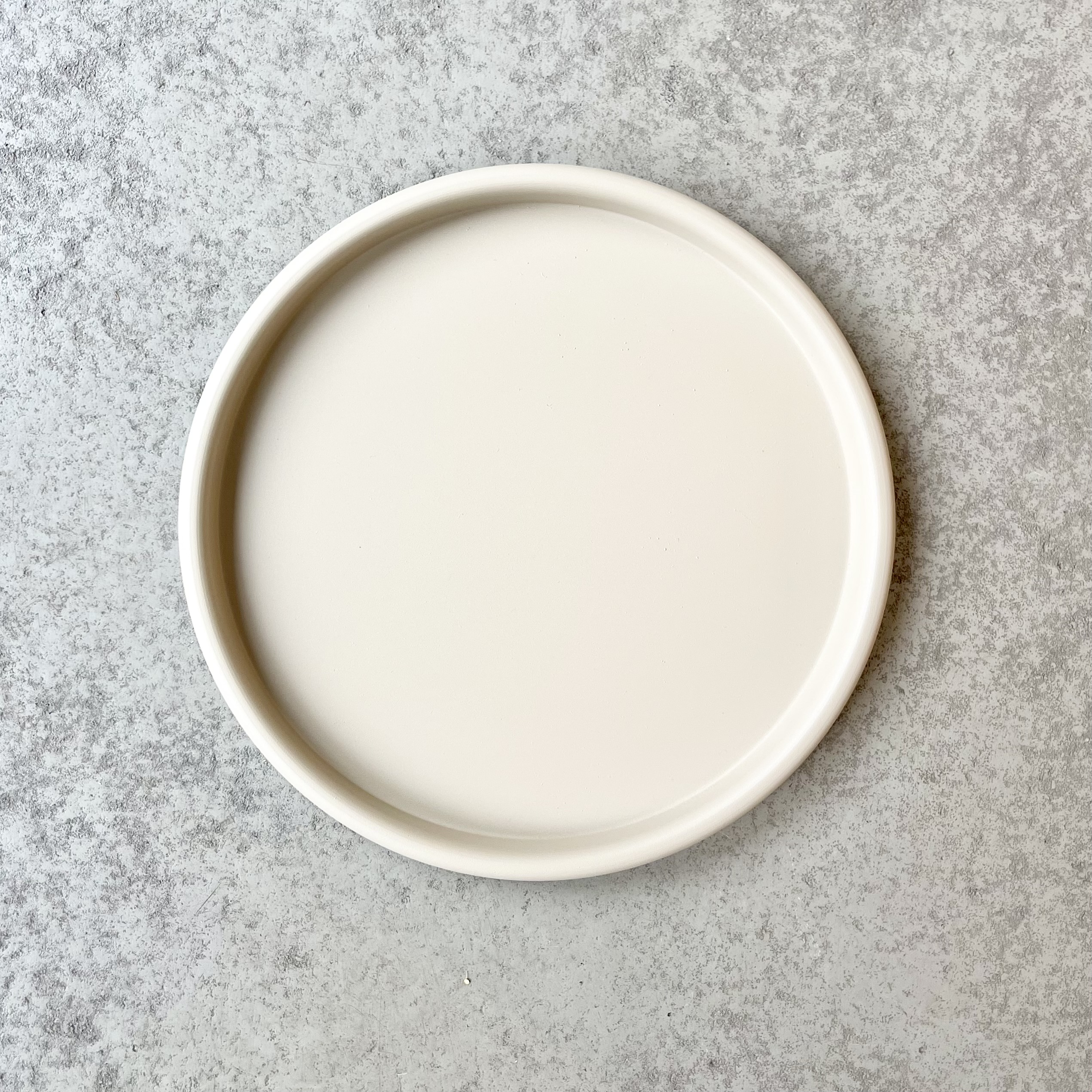 Met.Tablett"Zenon"D38H2,5cm, taupe