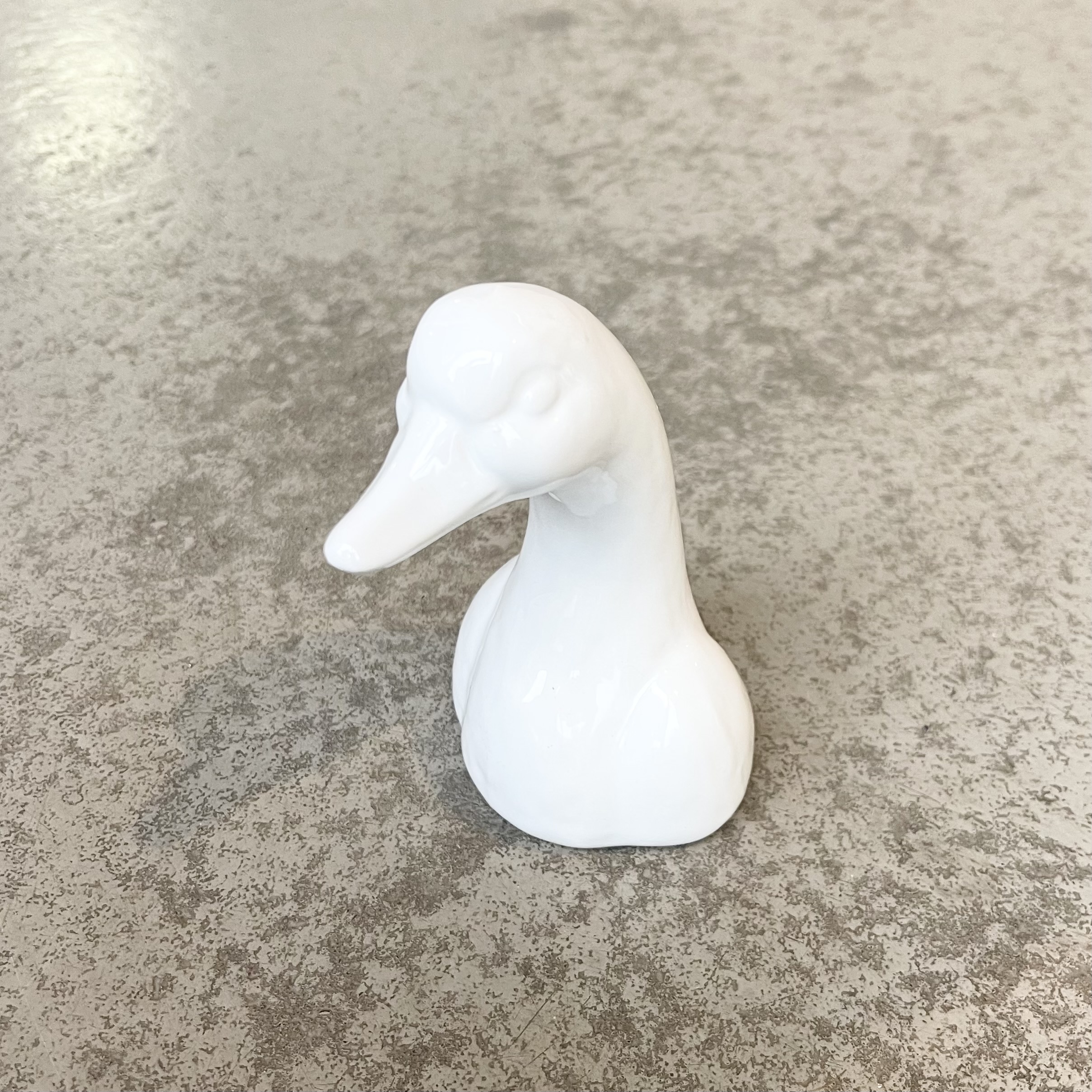 Ker. Gans "Fina" H12.5cm, weiß