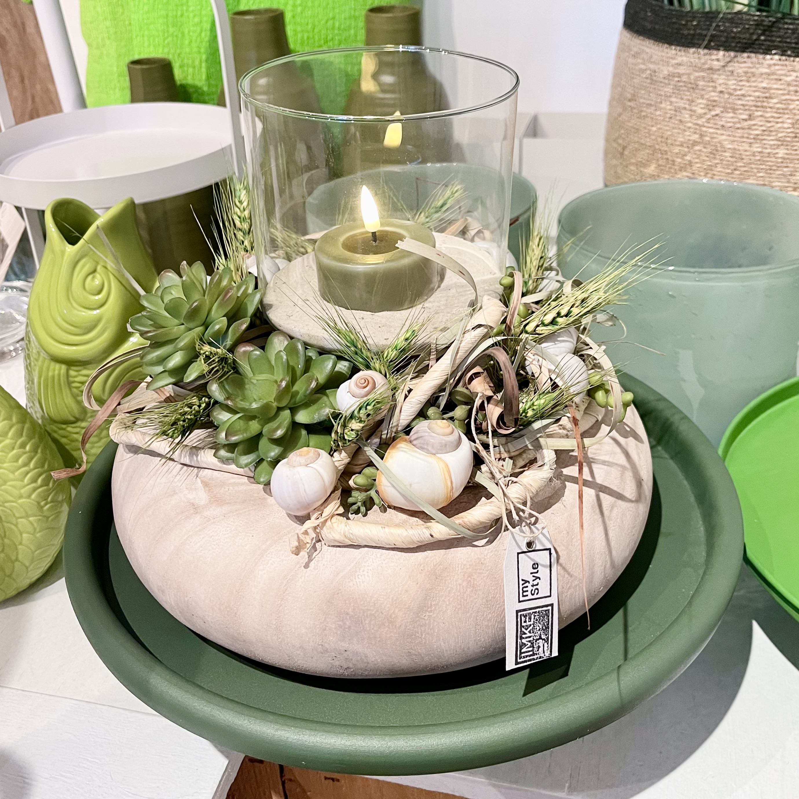 Holzkranz Sukkulenten