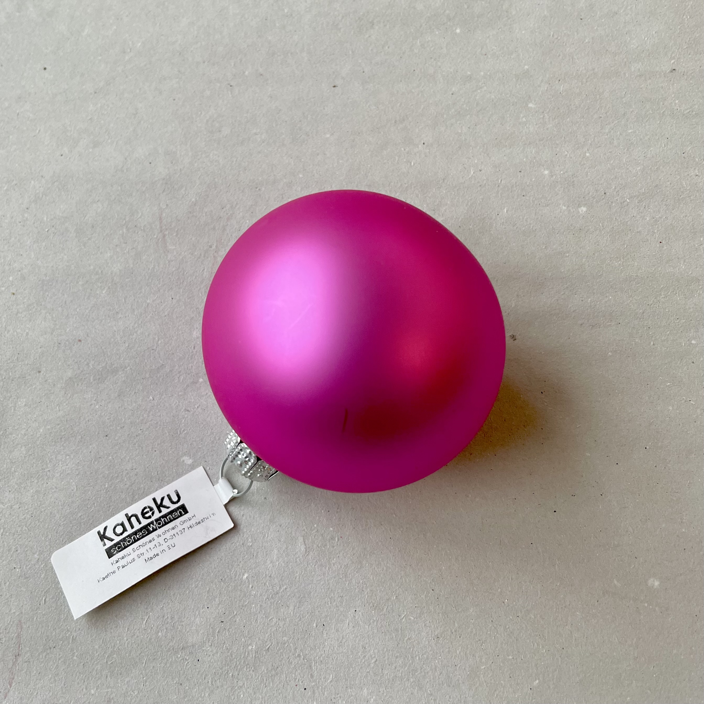 Baumkugel "Basic" matt pink D6cm