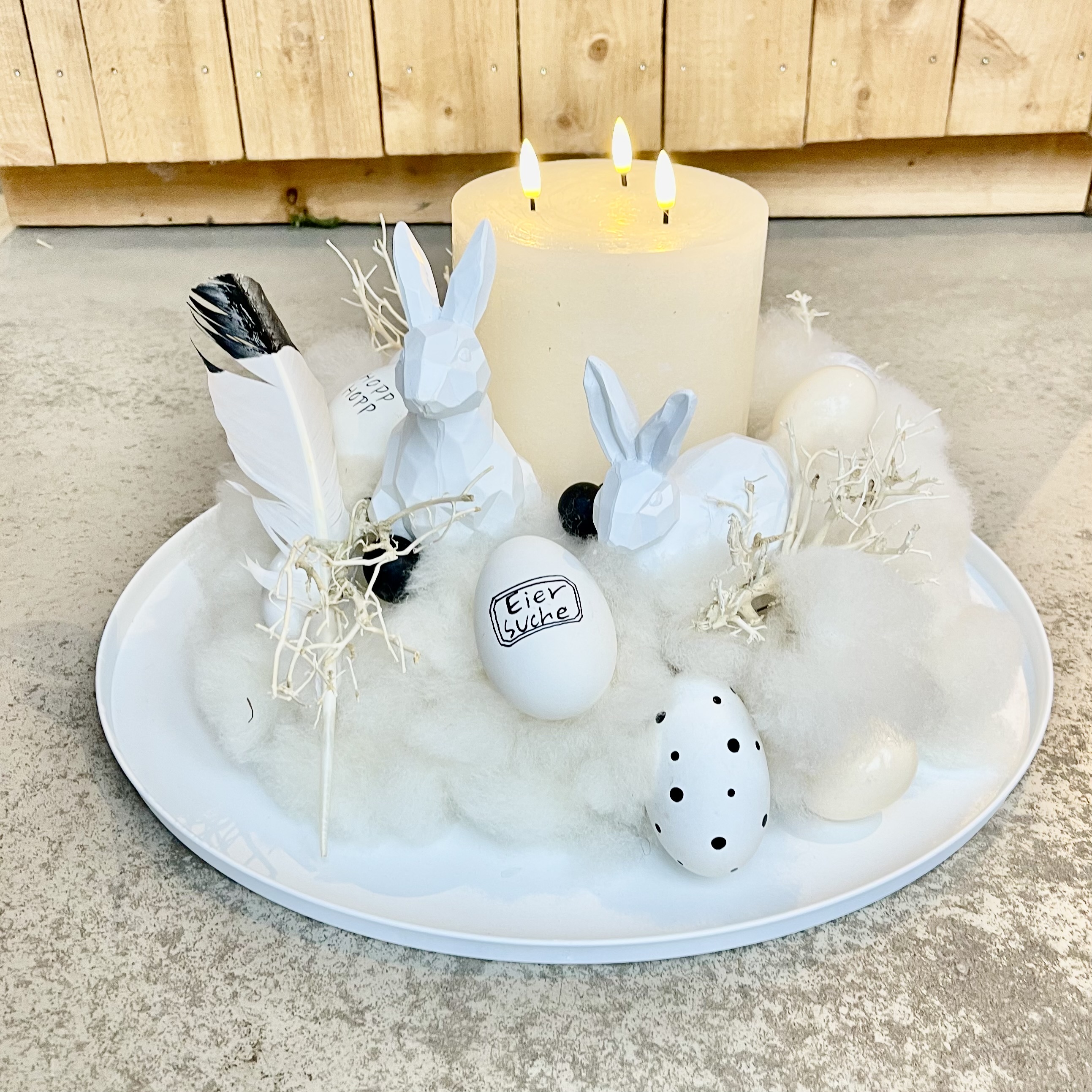 Schnee Hasenkranz black & white