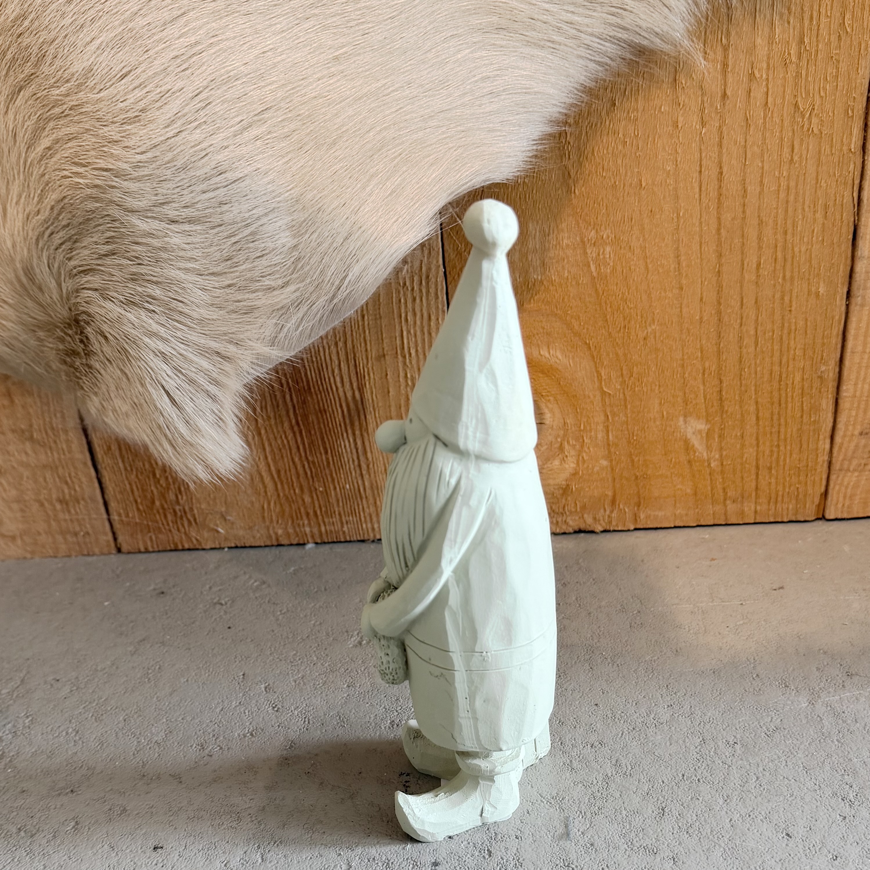 Poly Santa "Gino" Kranz, H22cm, grün