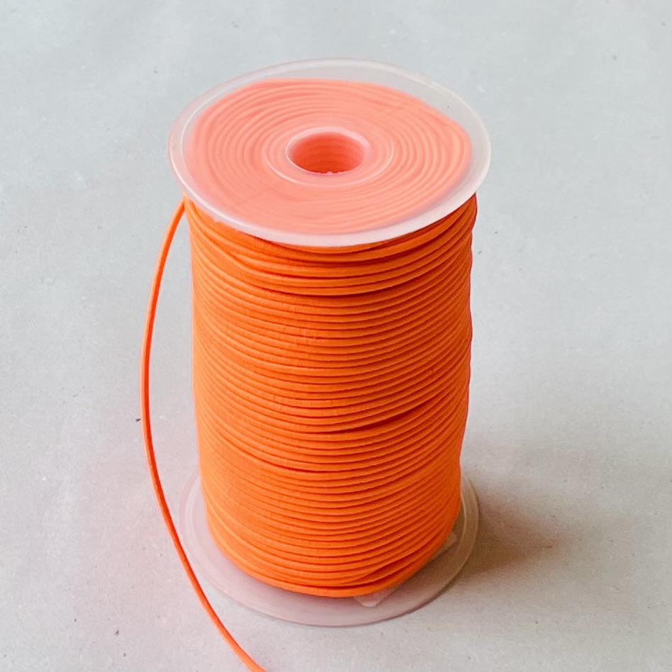Elasticband "Neon" D2mm, L100m, neonorange