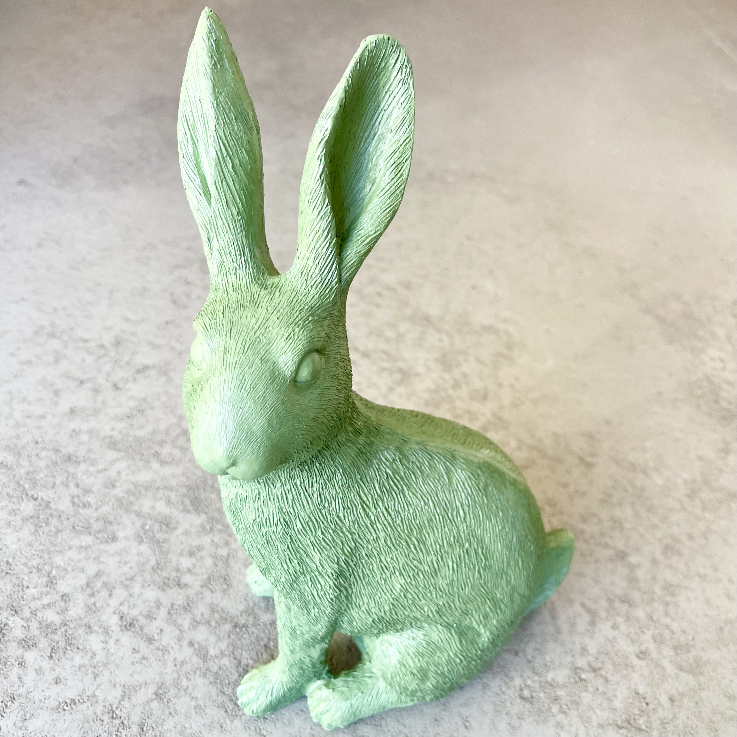 Poly.Hase"Hopps"2M,2F,L8H19cm grün