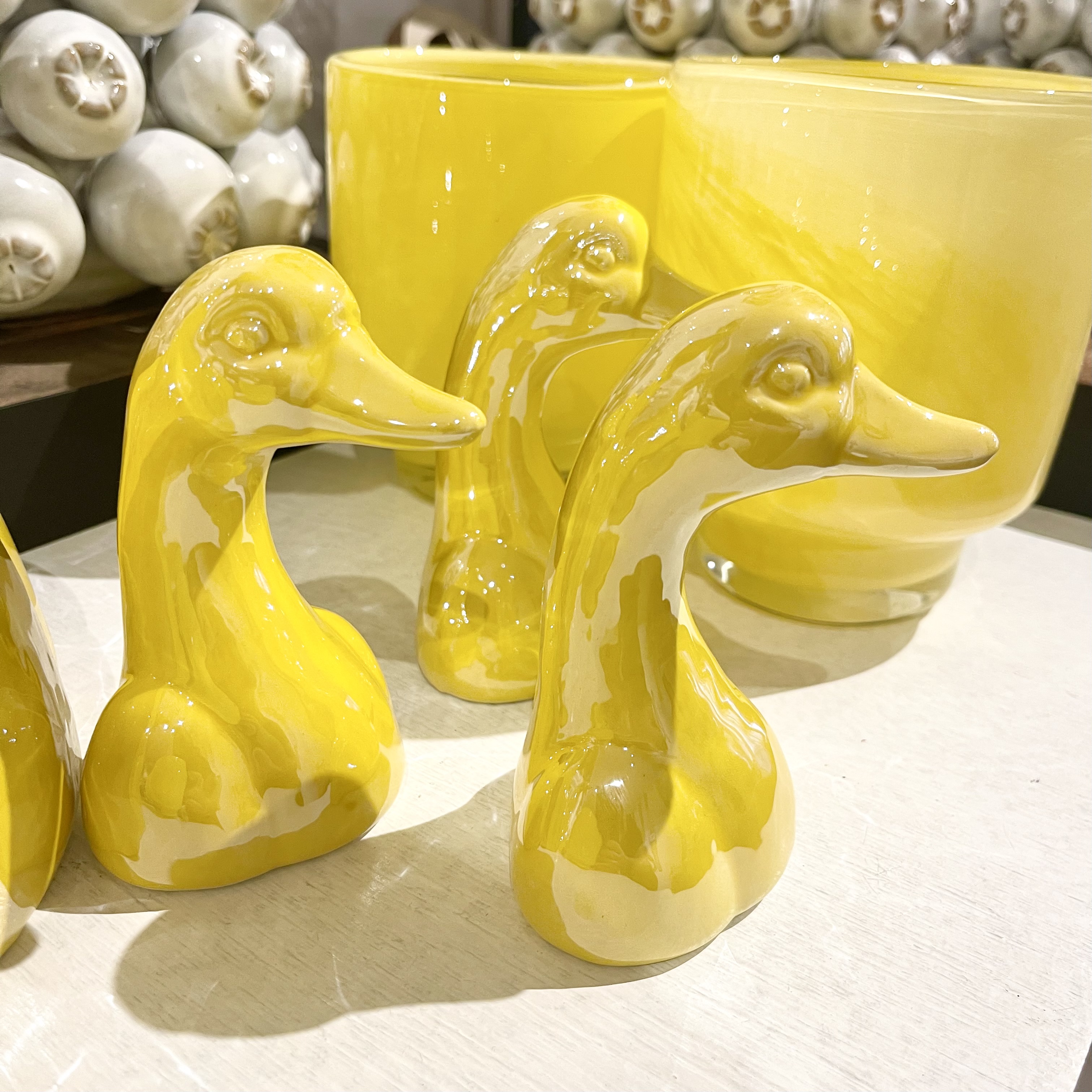 Ker. Gans "Fina" H12.5cm, gelb