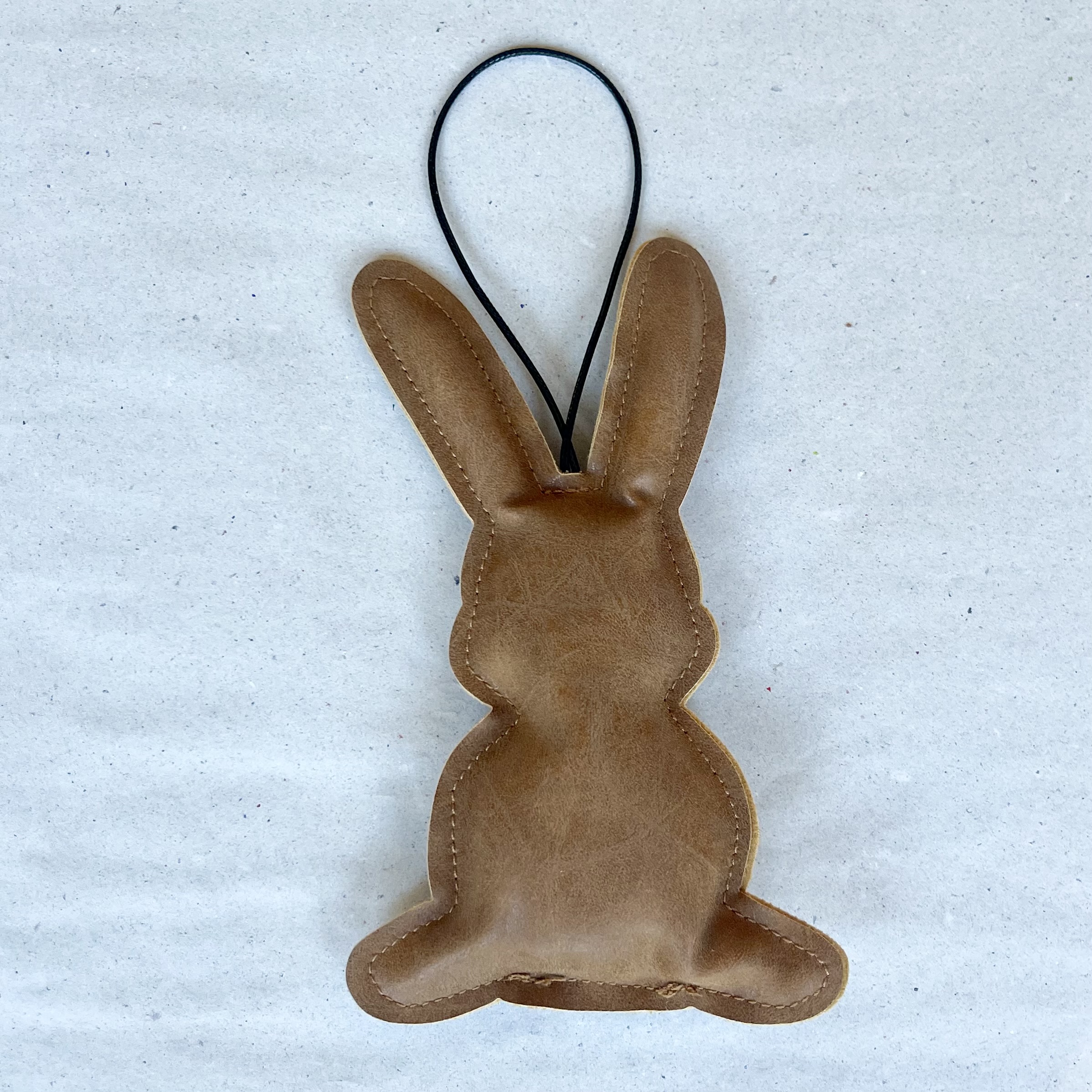 Kst.Leder Hase"Jonne",H17,5cm,hellbraun