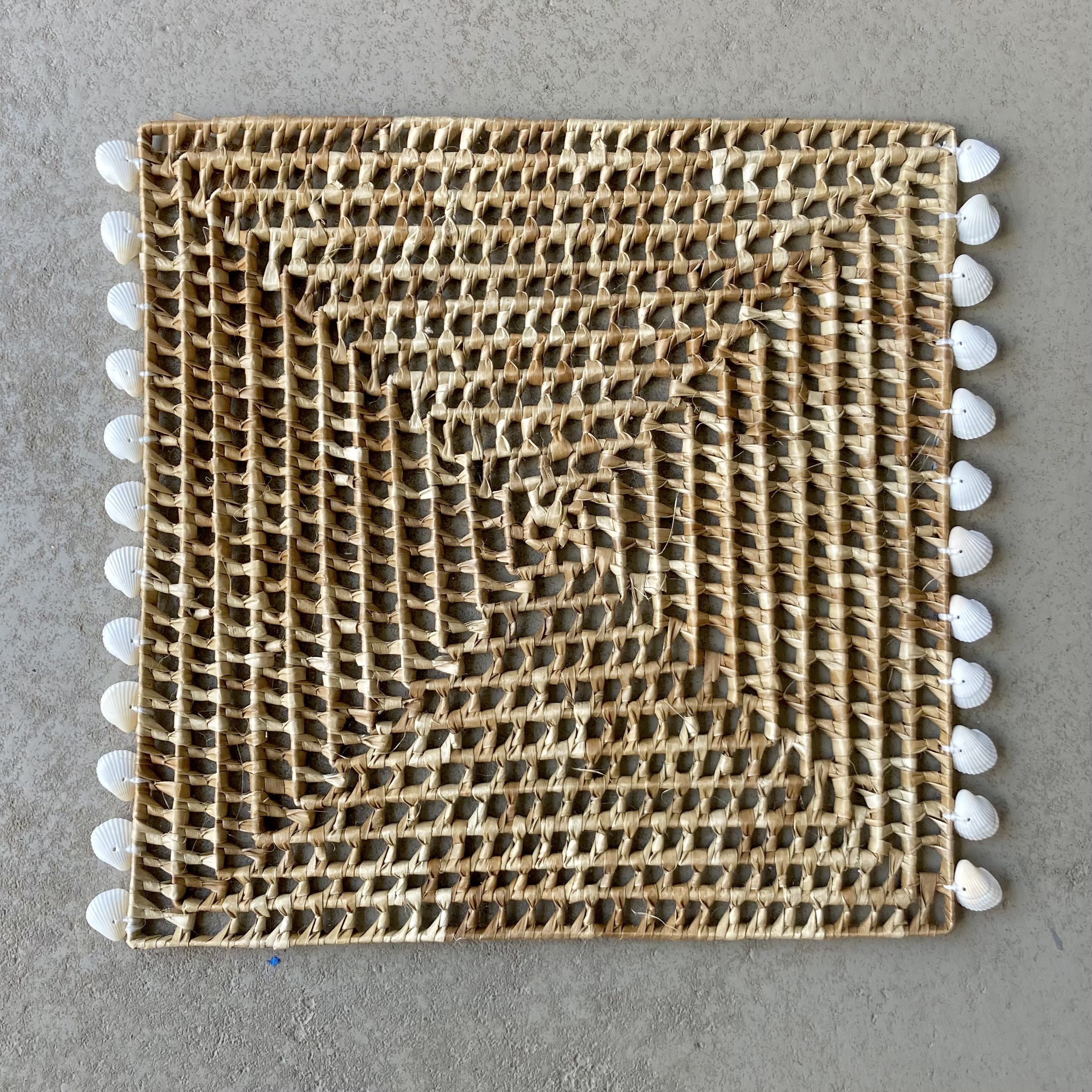 Platzset/Untersetzer shells mixed natural weiße Muschel