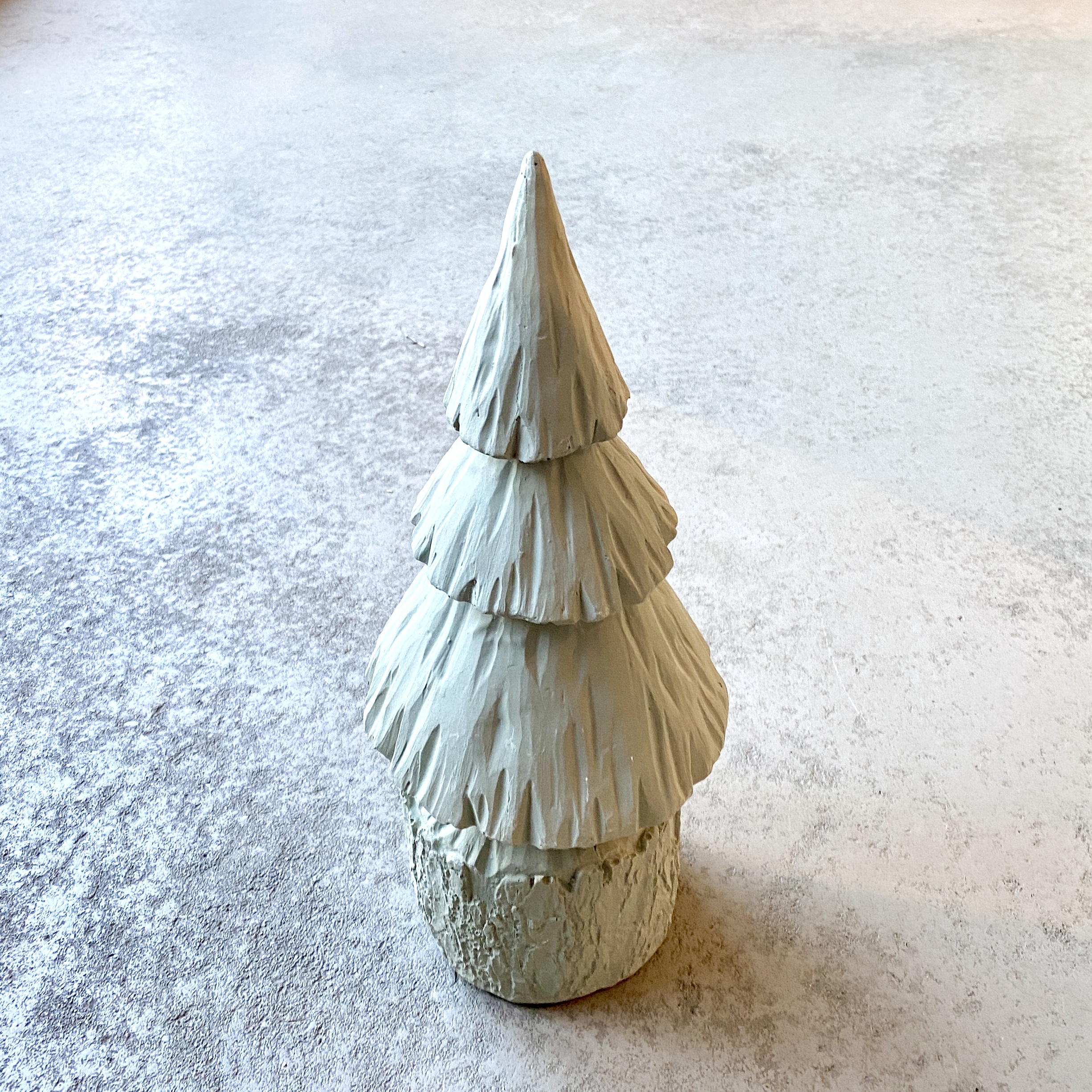 Tanne in Holzoptik H36cm, salbei