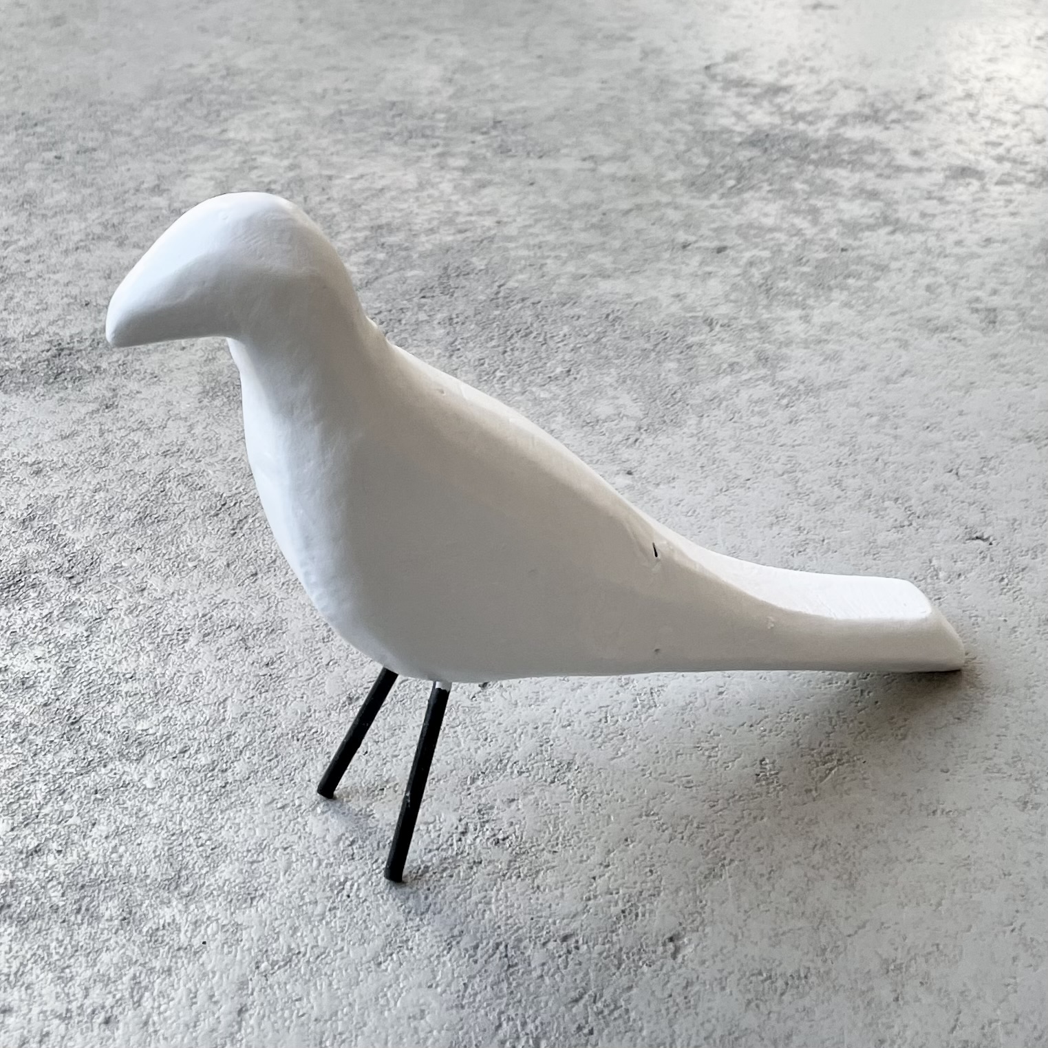 Holz-Vogel "Luigi" L26cm, weiß