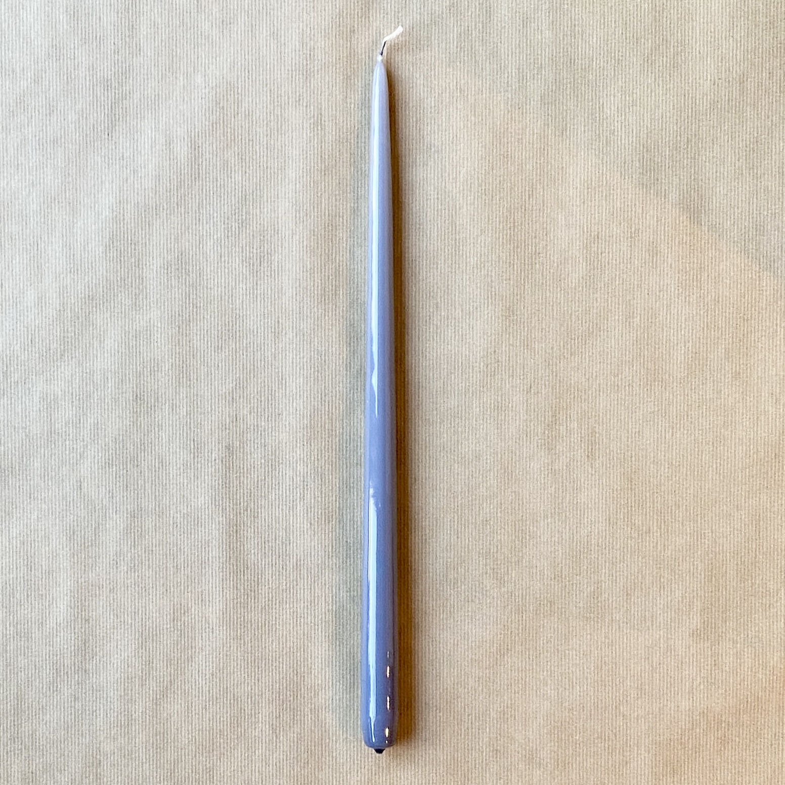 Spitzkerze lackiert, 40cm, grau