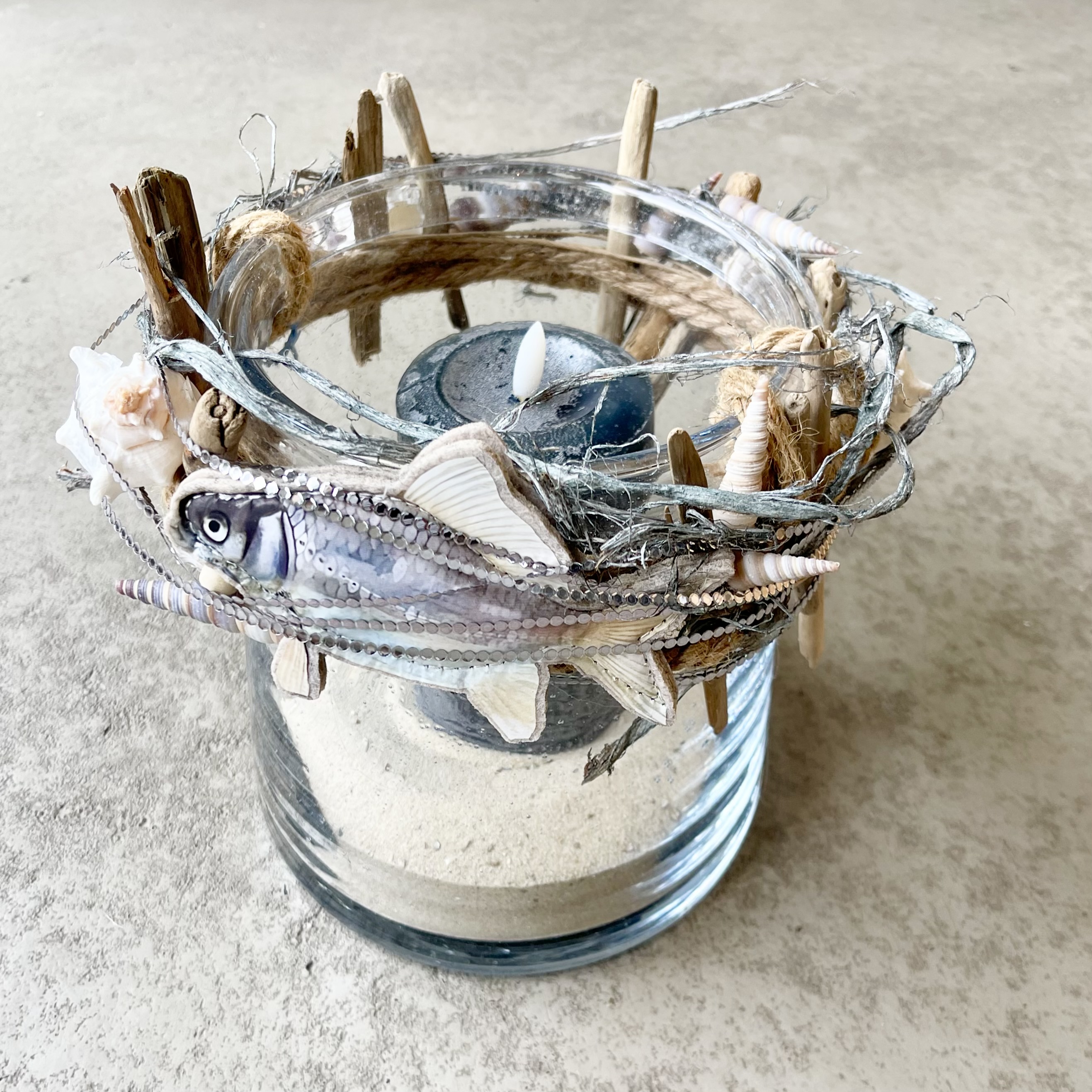 Windlichtglas "Maritim"
