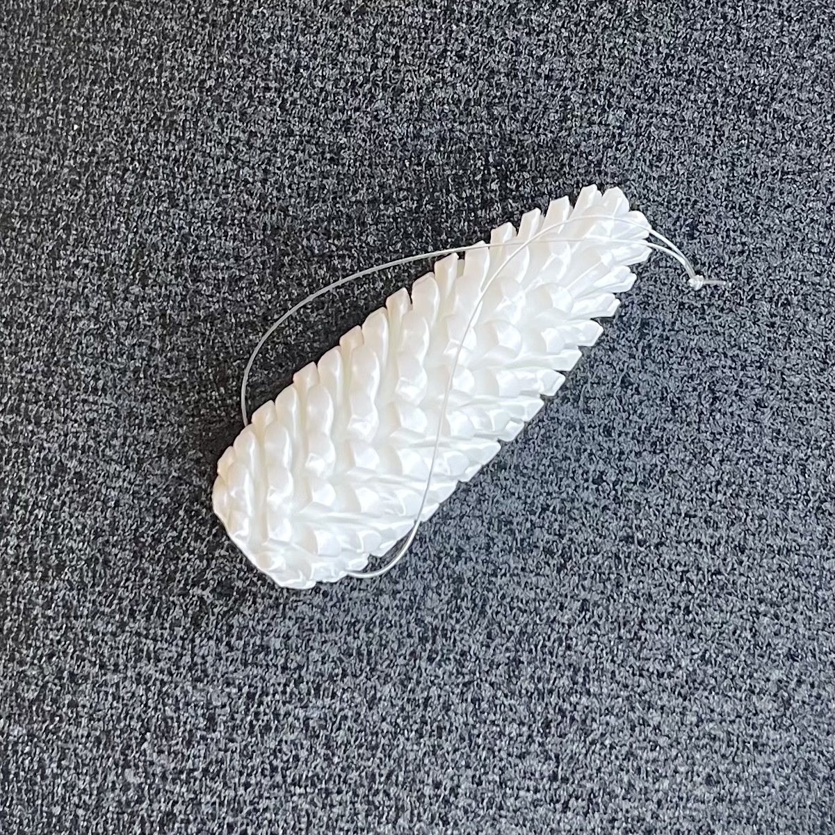 Pl.Zapfen"Jay"z.H.,D4H10cm,weiß