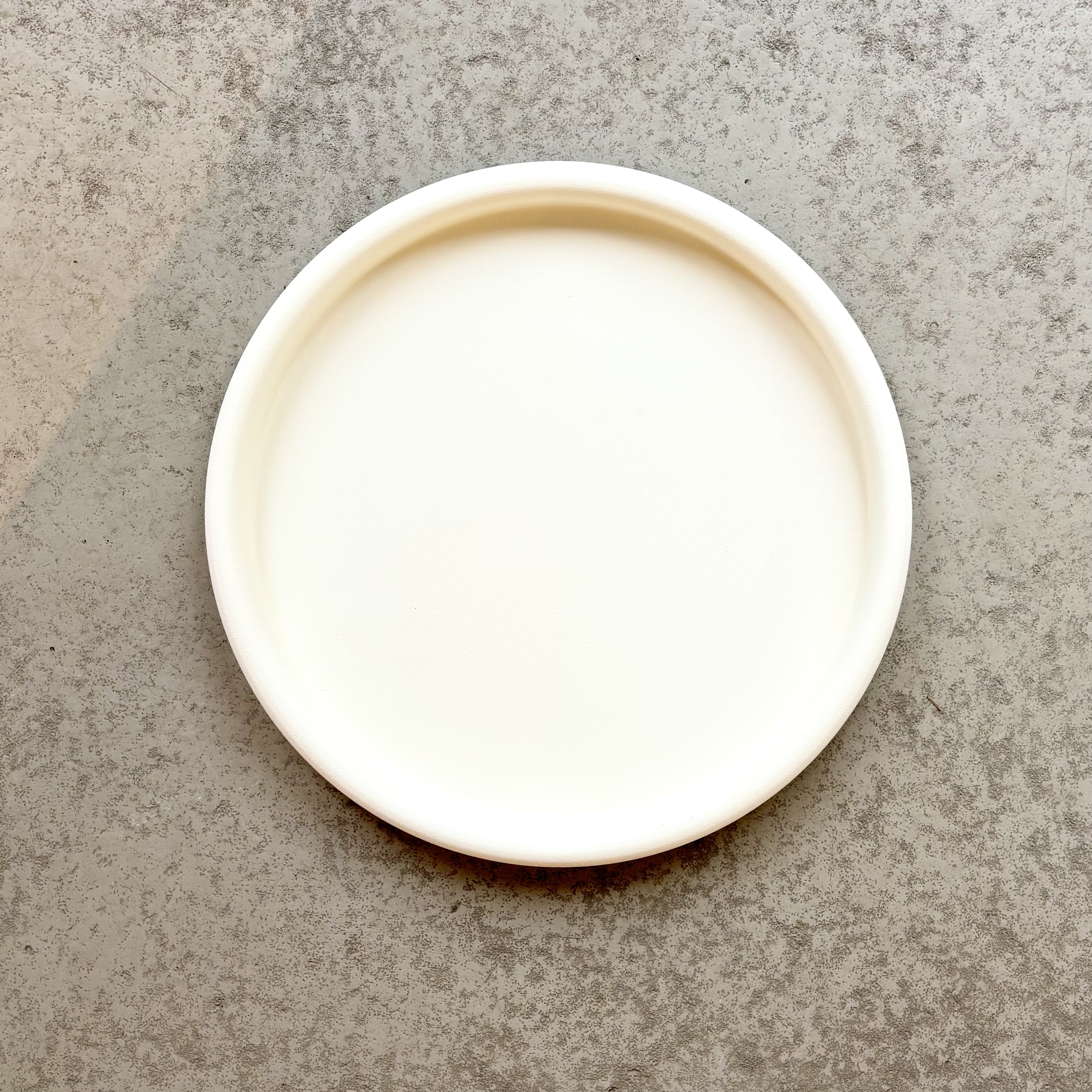 Met.Tablett"Zenon"D31H2,5cm, weiß