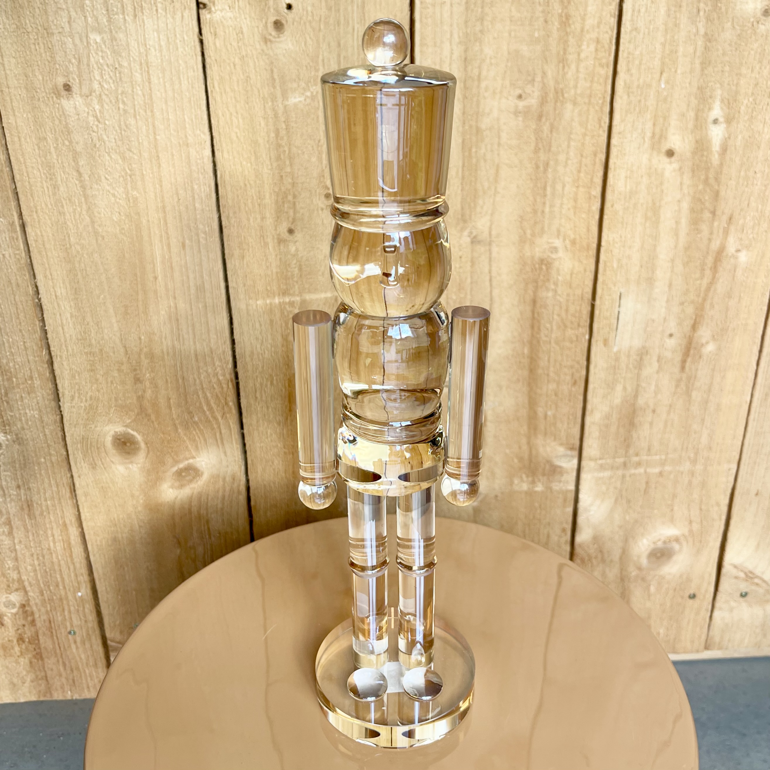 Gl. Nusskn. "Saide" D8 H32cm, gold