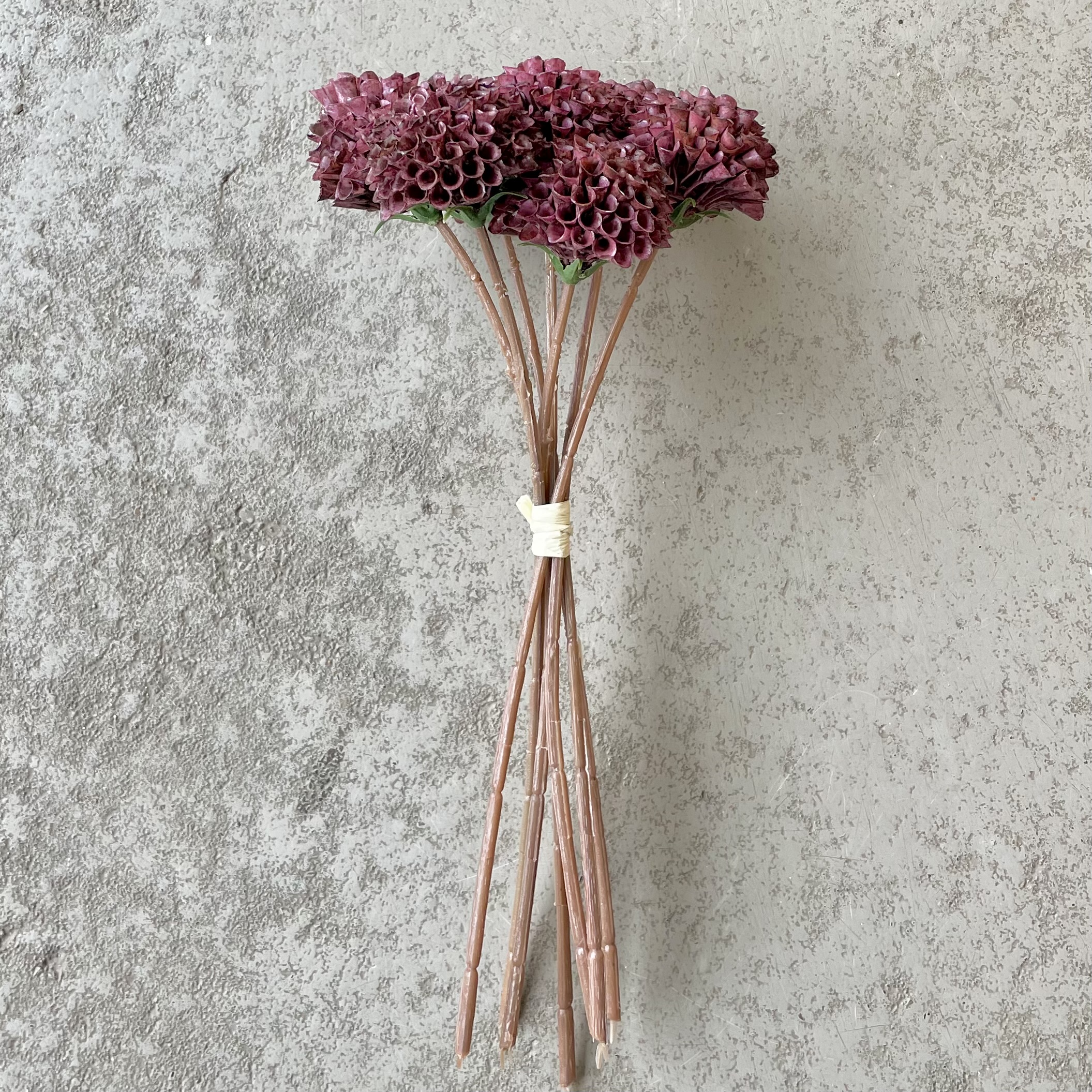 Dahlien-Bündel x7, L27cm, burgund