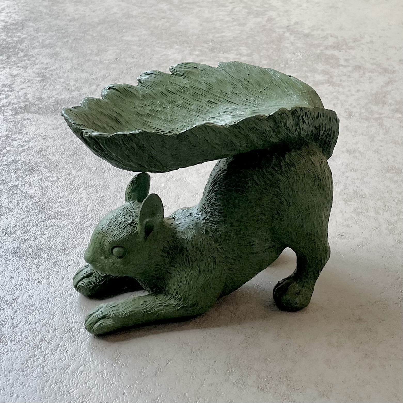 Poly-Eichhörnchen "Baveno" H17, L20cm, grün