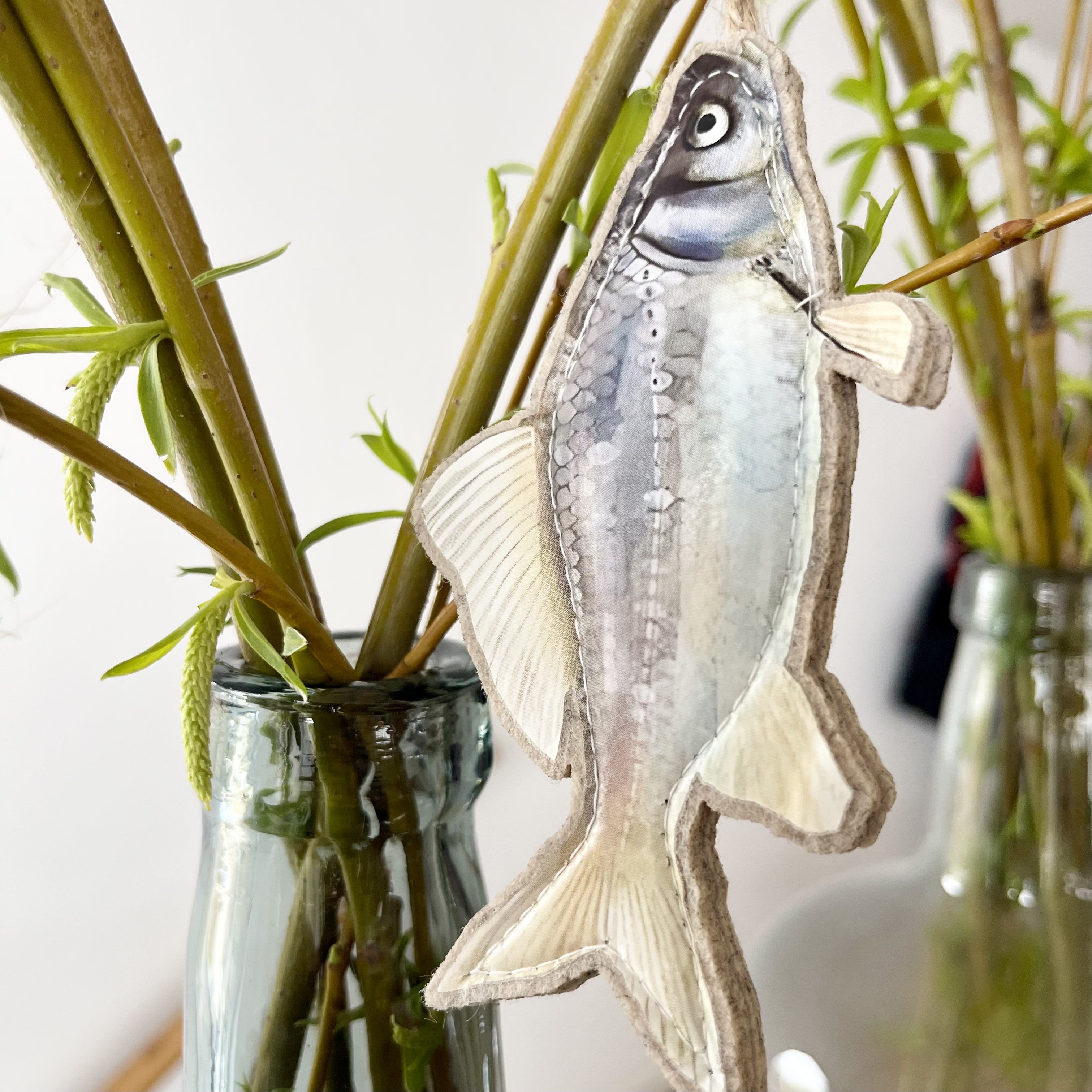 Stf.Fisch"Blubbi"z.H.L14,5cm, blau